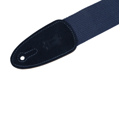 Levy's Cotton w Suede Ends - Navy Guitar Strap - Fair Deal Music