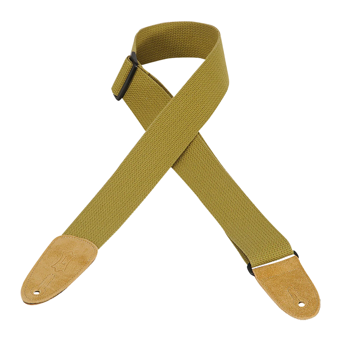 Levy's Cotton w Suede Ends - Tan Guitar Strap - Fair Deal Music