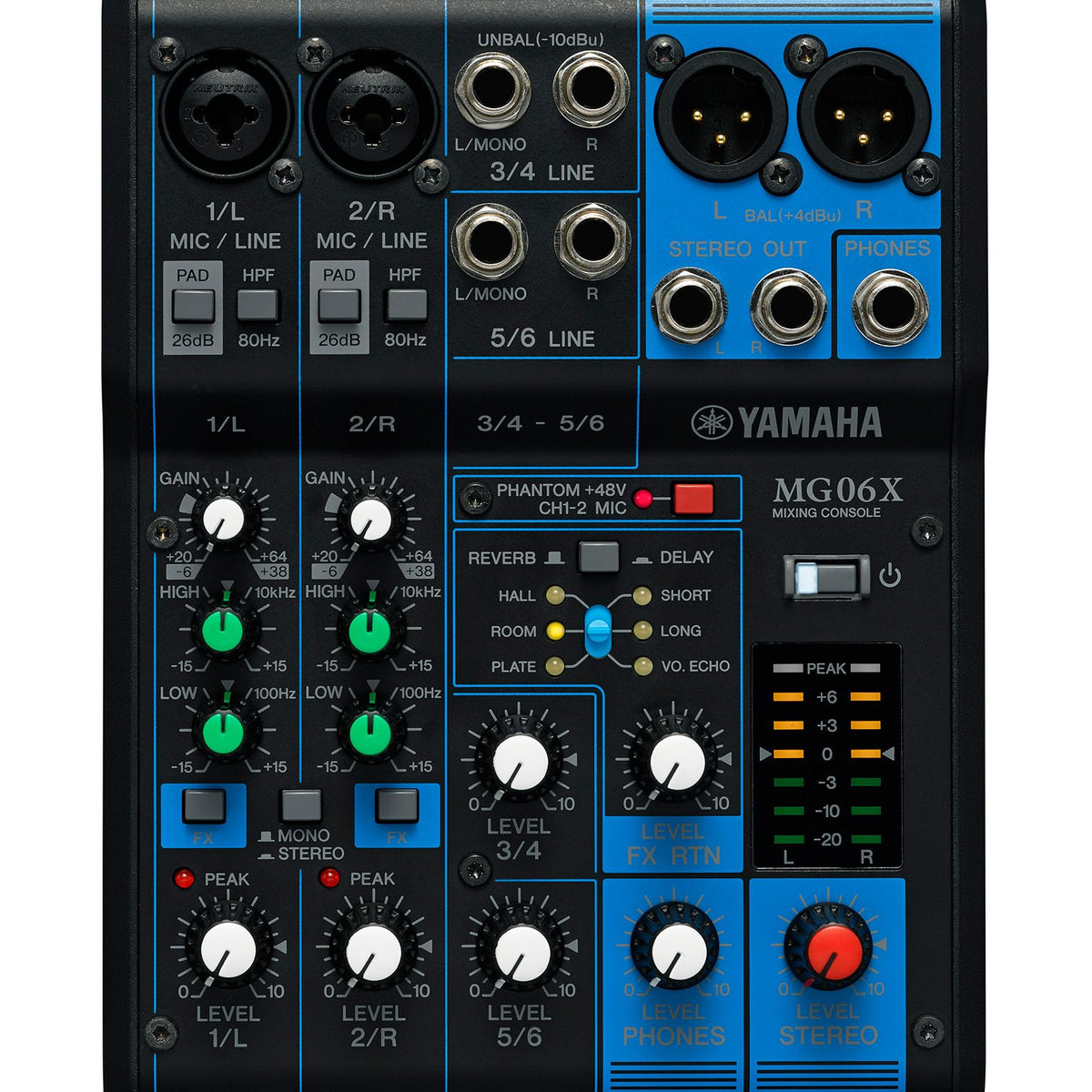 その他 YAMAHA MIXING CONSOLE MG06 MG06X_front_c0001ef6e675fb330c