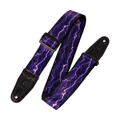 Levy's Graphic Waves Polyester - Lightning Guitar Strap - Fair Deal Music