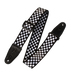 Levy's Graphic Waves Polyester - Black/White Chequered Guitar Strap - Fair Deal Music