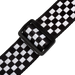 Levy's Graphic Waves Polyester - Black/White Chequered Guitar Strap - Fair Deal Music