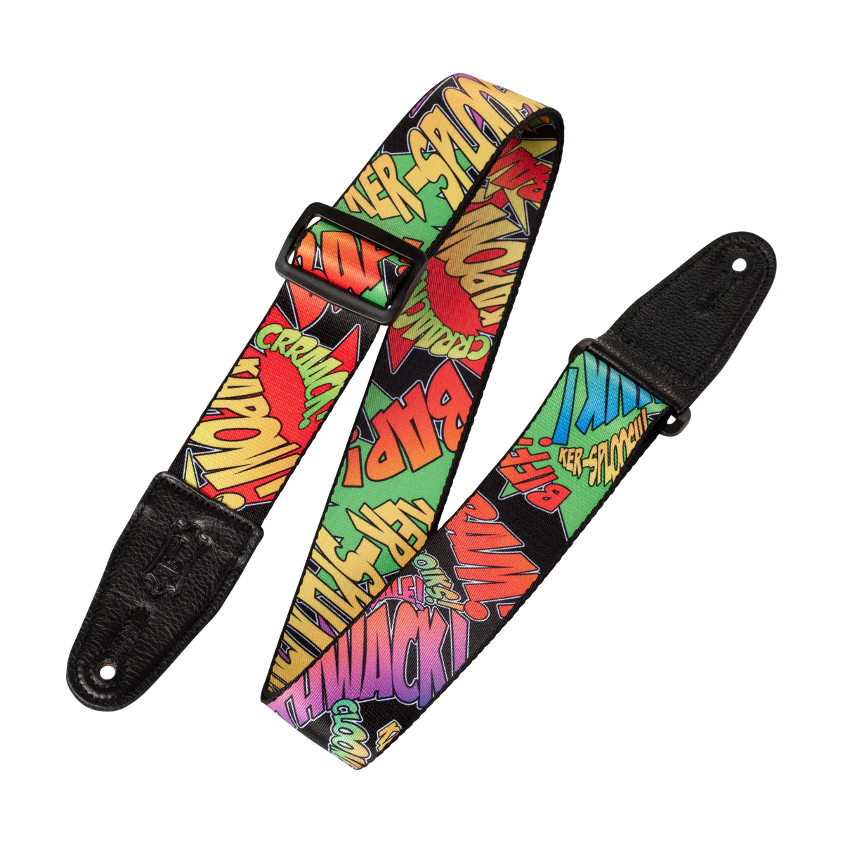 Levy's Graphic Waves Polyester - Onomatopoeia Guitar Strap - Fair Deal Music