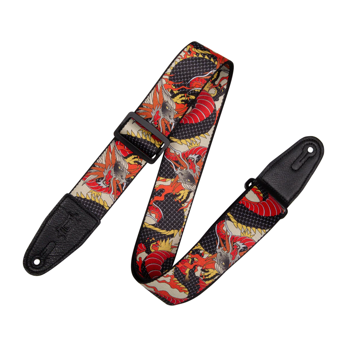 Levy's Eastern Harmony Polyester - Japanese Dragon Guitar Strap - Fair Deal Music