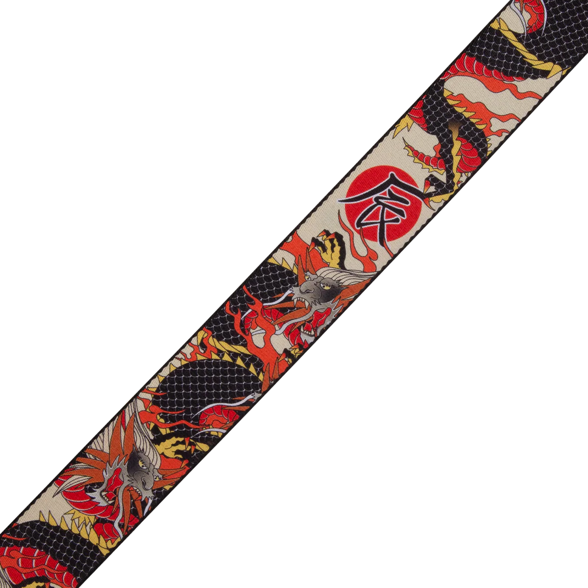 Levy's Eastern Harmony Polyester - Japanese Dragon Guitar Strap - Fair Deal Music