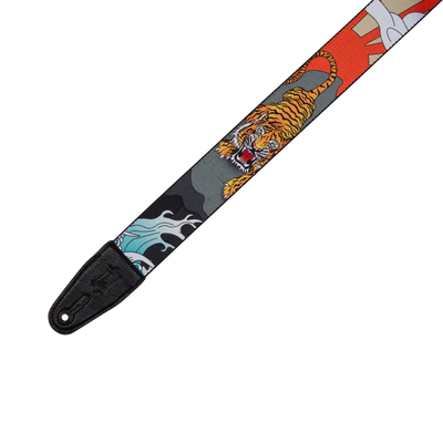 Levy's Eastern Harmony Polyester - Japanese Tiger Guitar Strap - Fair Deal Music