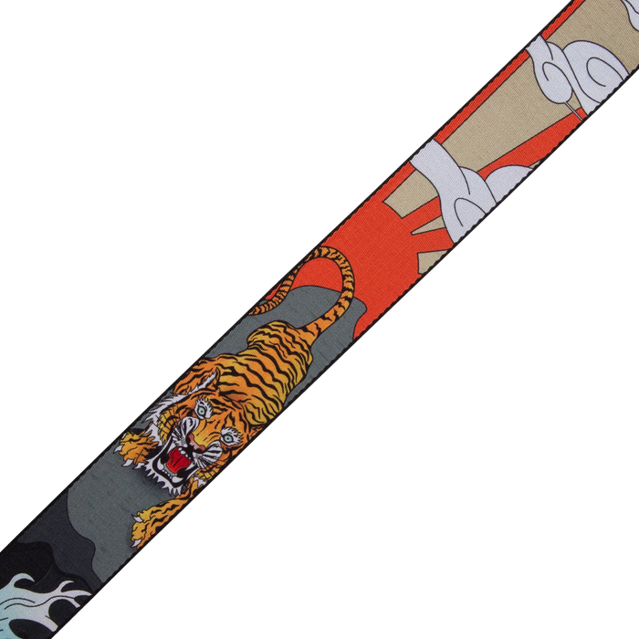 Levy's Eastern Harmony Polyester - Japanese Tiger Guitar Strap - Fair Deal Music