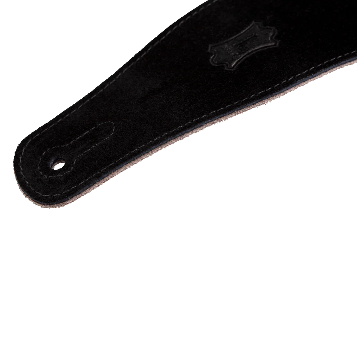 Levy's Simply Suede Leather w Suede Backing 2 1/2" - Black Guitar Strap - Fair Deal Music
