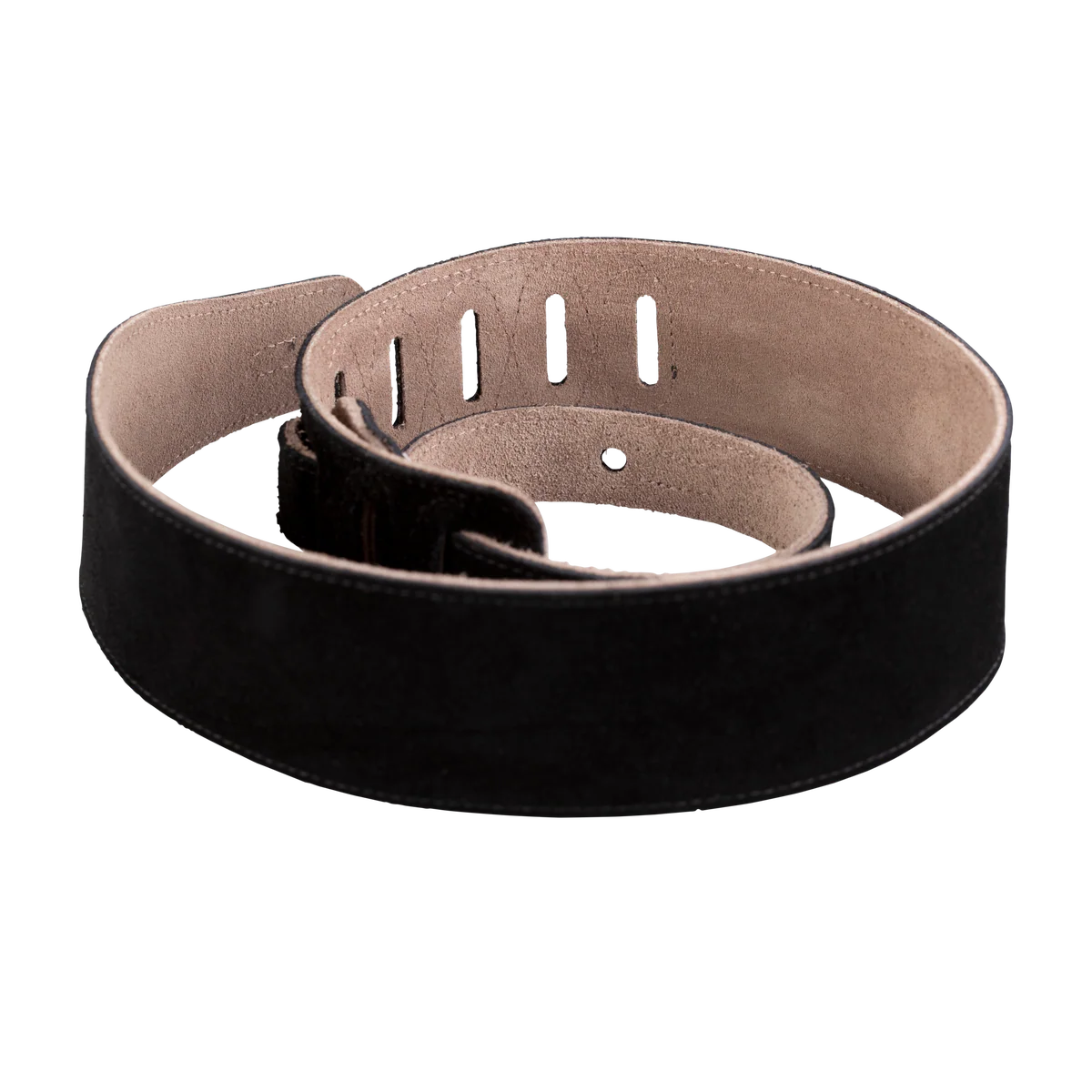 Levy's Simply Suede Leather w Suede Backing 2 1/2" - Black Guitar Strap - Fair Deal Music