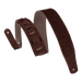 Levy's Simply Suede Leather w Suede Backing 2 1/2" - Brown Guitar Strap - Fair Deal Music