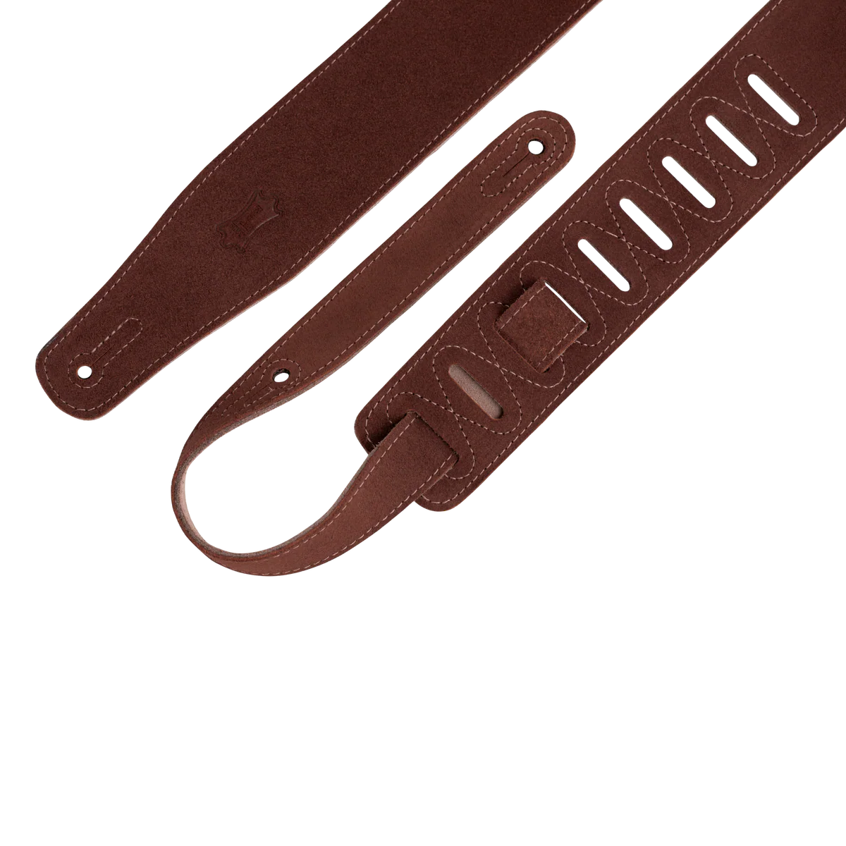 Levy's Simply Suede Leather w Suede Backing 2 1/2" - Rust Guitar Strap - Fair Deal Music