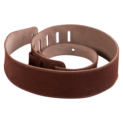 Levy's Simply Suede Leather w Suede Backing 2 1/2" - Rust Guitar Strap - Fair Deal Music
