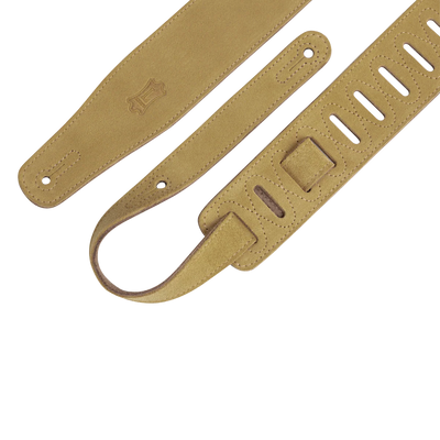 Levy's Simply Suede Leather w Suede Backing 2 1/2" - Tan Guitar Strap - Fair Deal Music