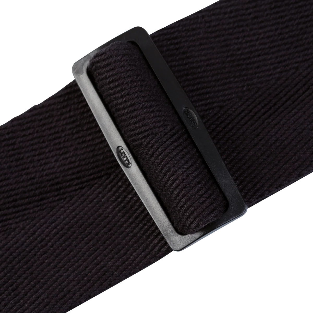 Levy's Signature Cotton w Suede Ends - Black Guitar Strap - Fair Deal Music