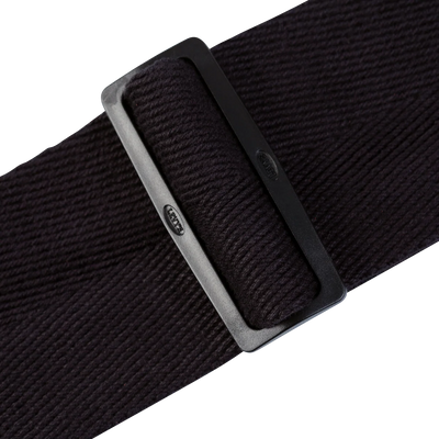 Levy's Signature Cotton w Suede Ends - Black Guitar Strap - Fair Deal Music