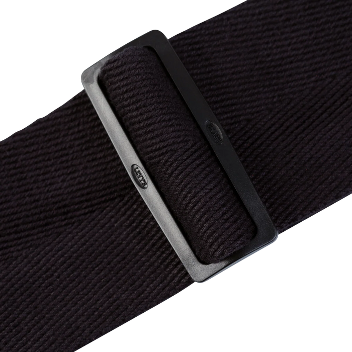 Levy's Signature Cotton w Suede Ends - Black Guitar Strap - Fair Deal Music