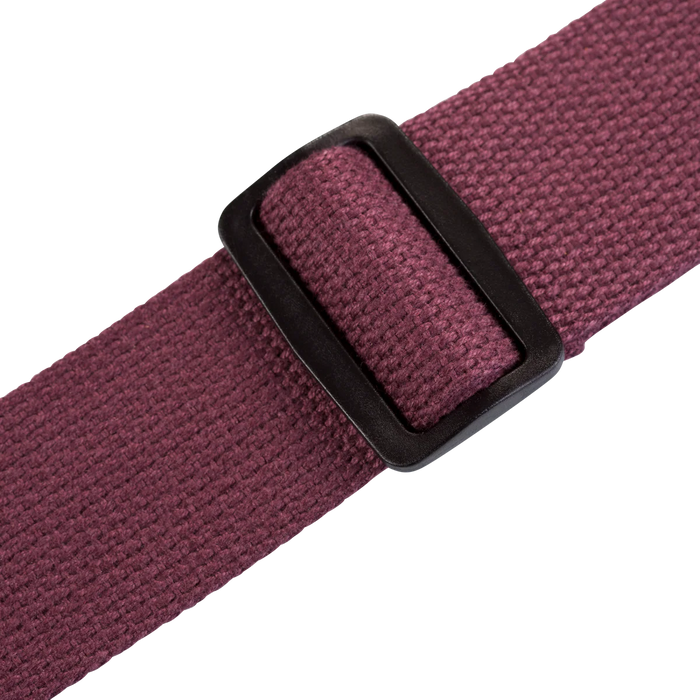 Levy's Signature Cotton w Suede Ends - Burgundy Guitar Strap - Fair Deal Music