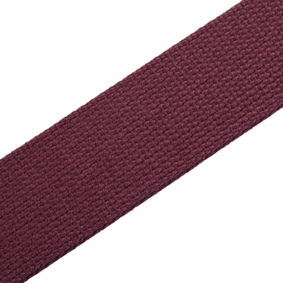 Levy's Signature Cotton w Suede Ends - Burgundy Guitar Strap - Fair Deal Music