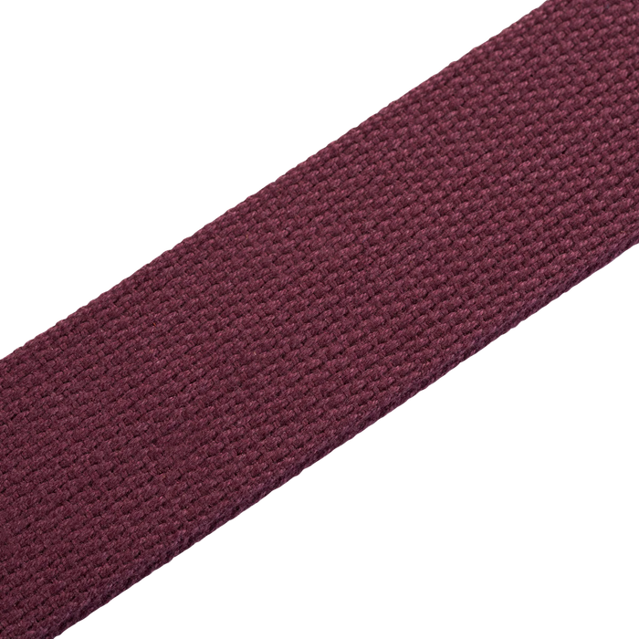 Levy's Signature Cotton w Suede Ends - Burgundy Guitar Strap - Fair Deal Music