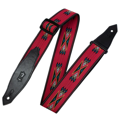 Levy's Tribal Rhythms Polypropylene - Red Arrow Guitar Strap - Fair Deal Music