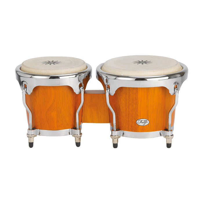 Natal Fuego Natural Wood Bongos, Matte Honey - Fair Deal Music