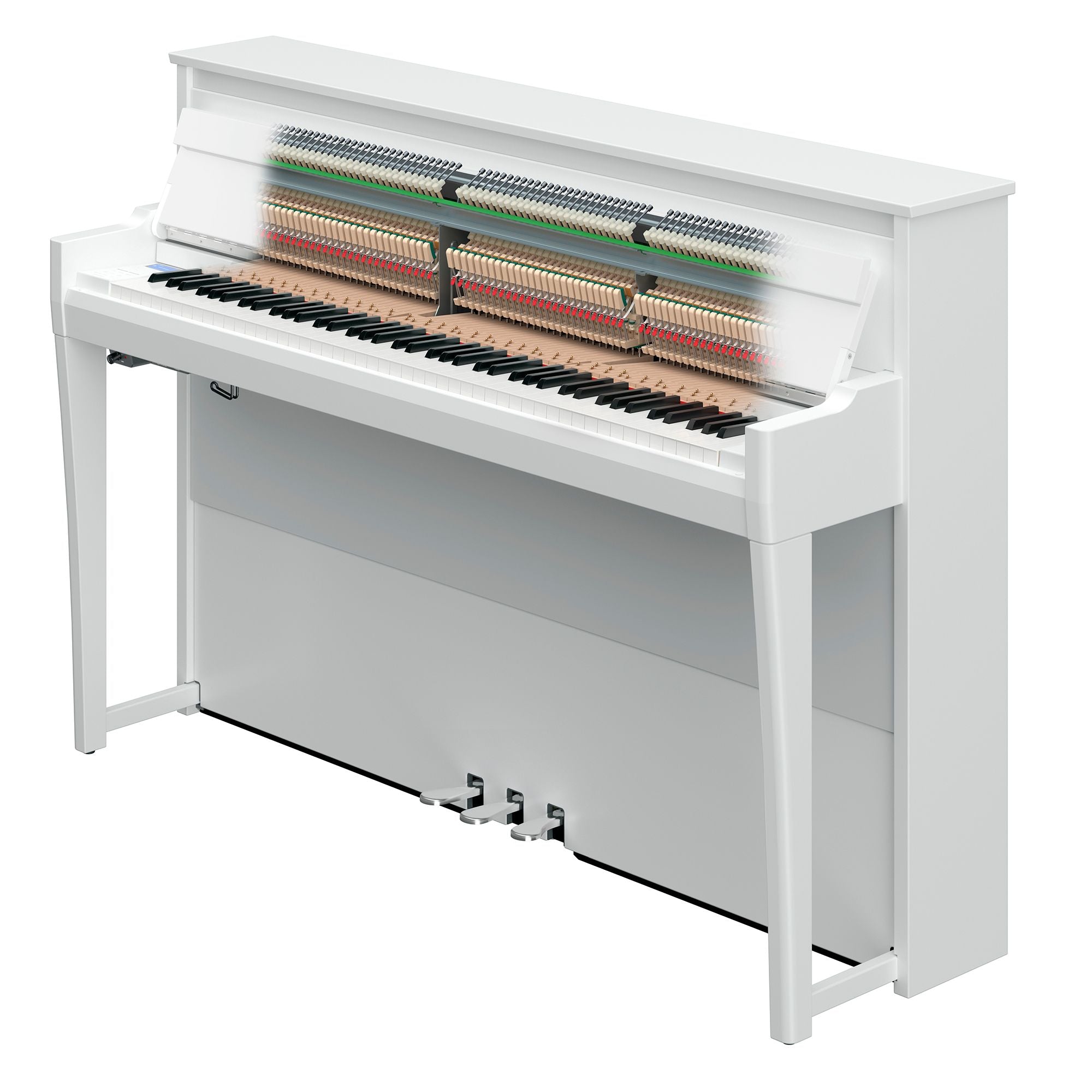 Yamaha NU1XA AvantGrand Hybrid Digital Upright Piano Polished White - Fair Deal Music