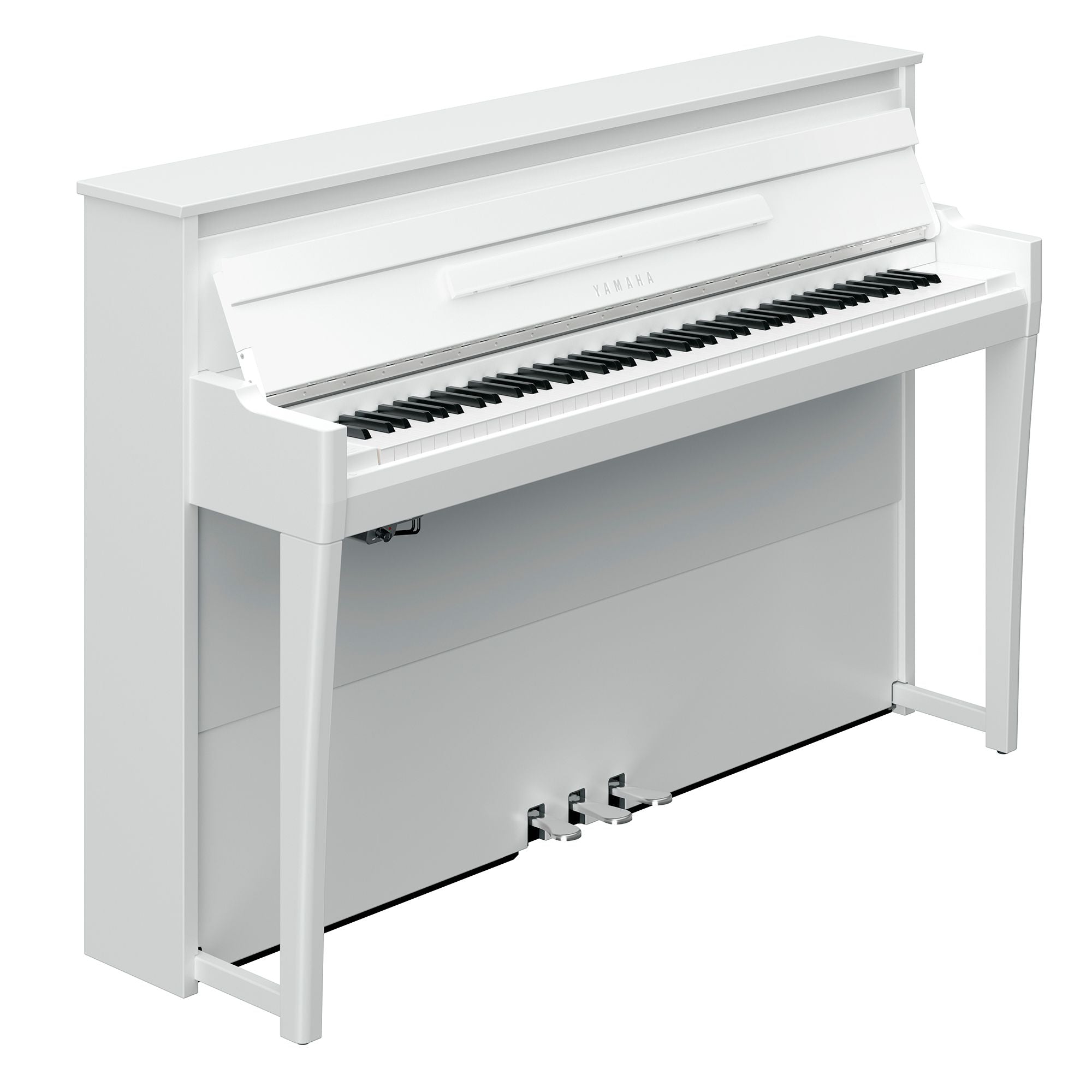Yamaha NU1XA AvantGrand Hybrid Digital Upright Piano Polished White - Fair Deal Music