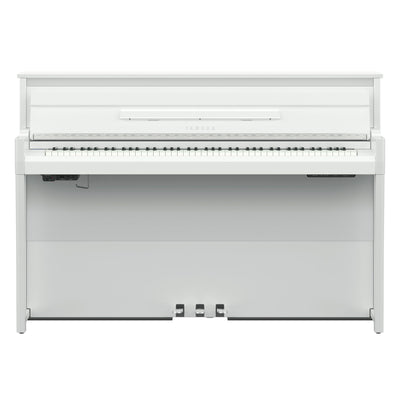 Yamaha NU1XA AvantGrand Hybrid Digital Upright Piano Polished White - Fair Deal Music