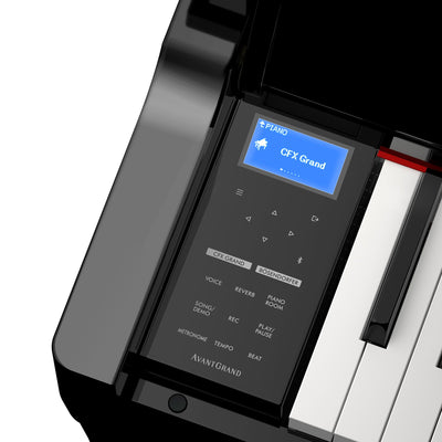 Yamaha NU1XA AvantGrand Hybrid Digital Upright Piano Polished Ebony - Fair Deal Music