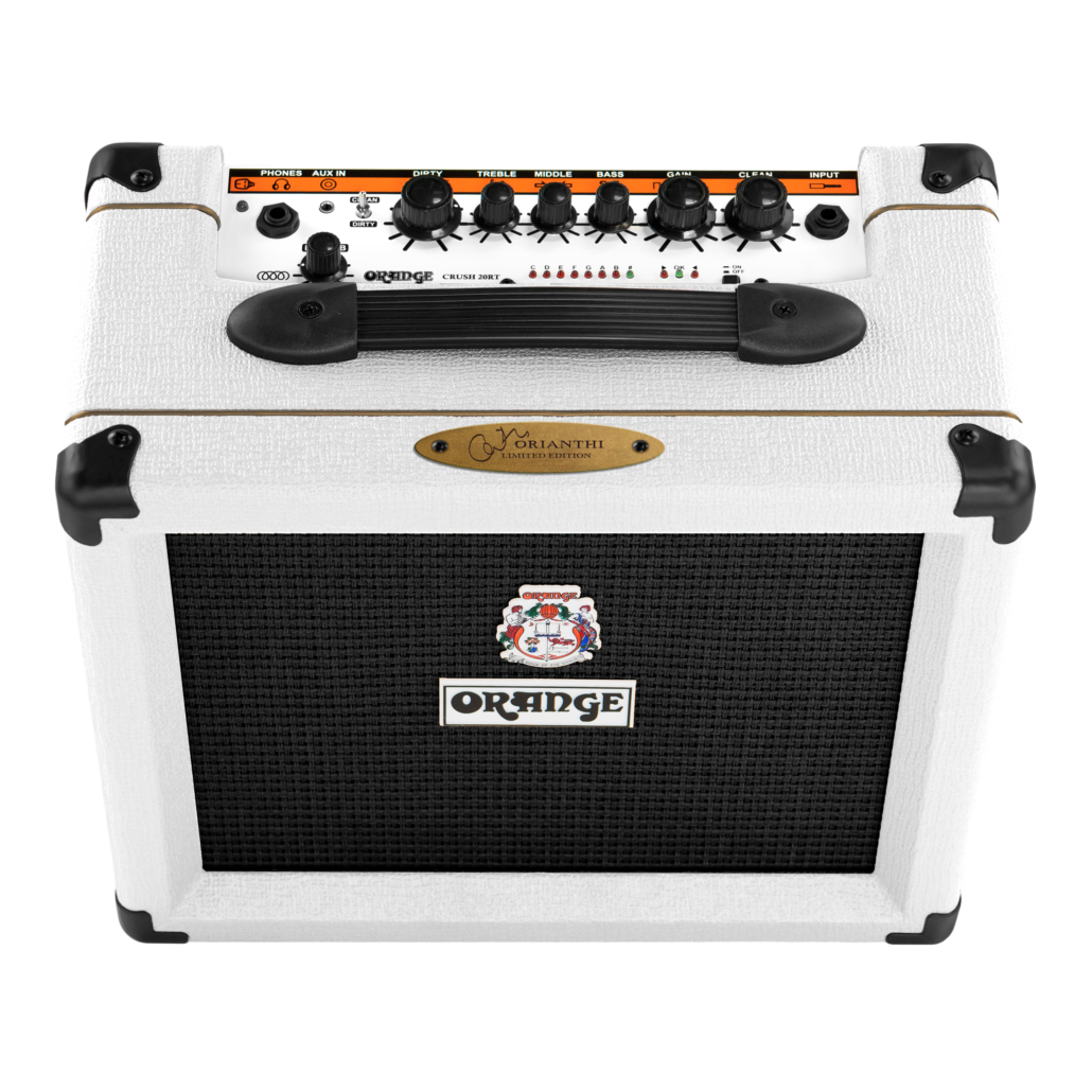 Orange Crush 20RT Orianthi Limited Edition Combo Amp, White - Fair Deal Music