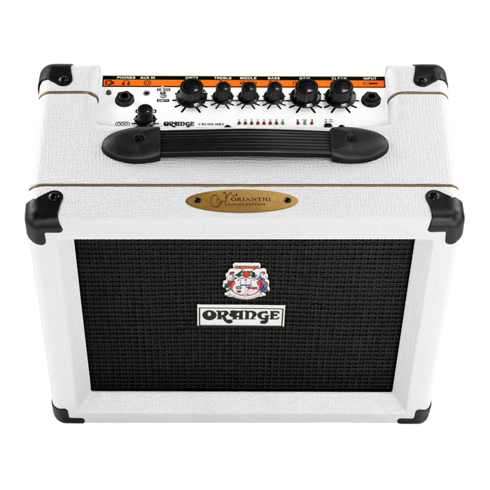 Orange Crush 20RT Orianthi Limited Edition Combo Amp, White - Fair Deal Music