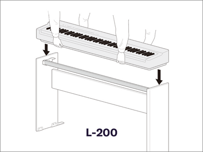 Yamaha L-200WH Stand for P-225WH Portable Piano White - Fair Deal Music