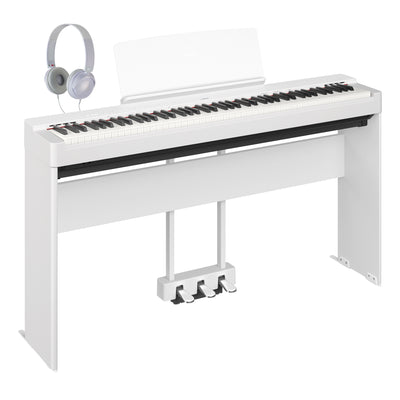 Yamaha P-225WH Portable Digital Piano White Bundle - Fair Deal Music