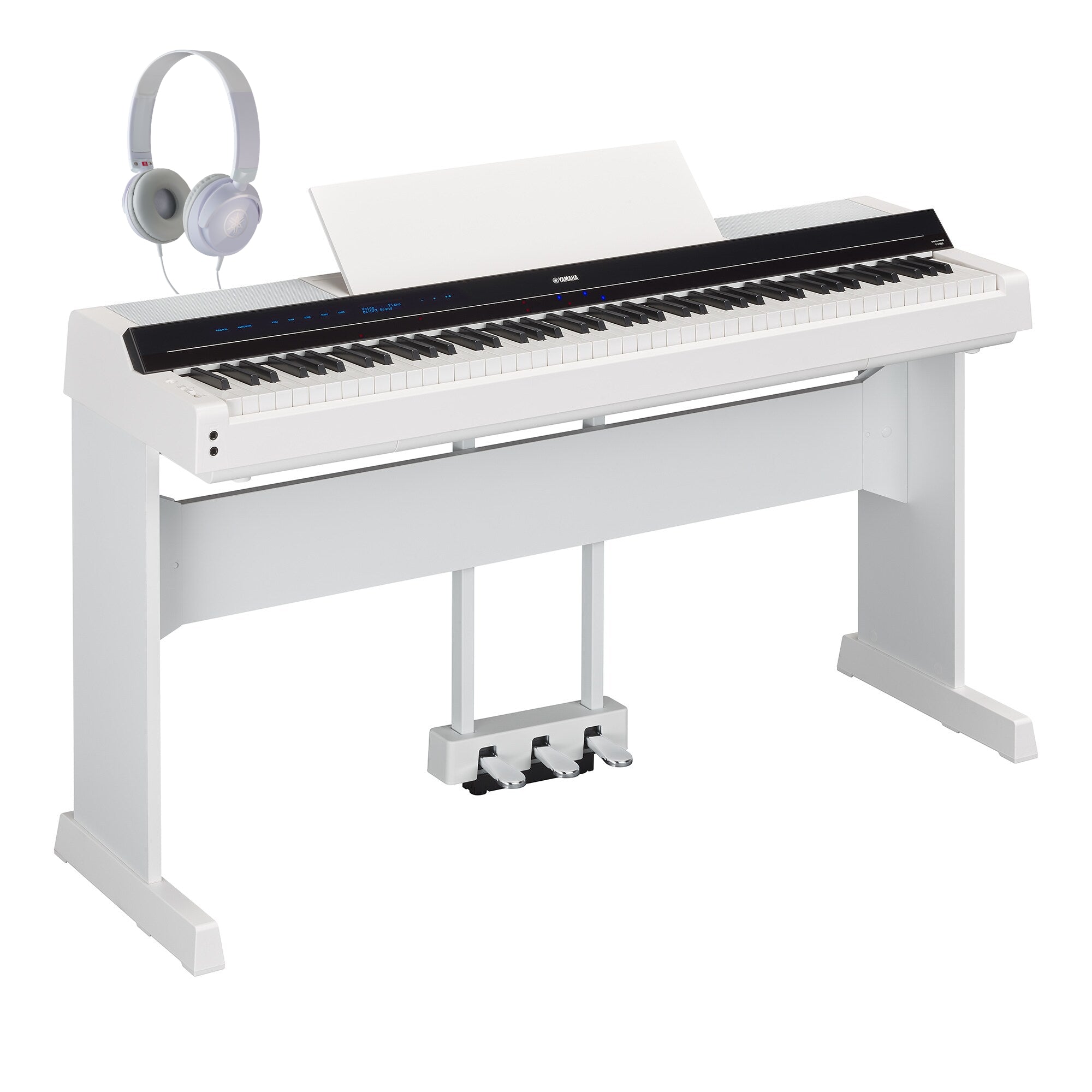 Yamaha P-S500WH Portable Smart Piano White Bundle
