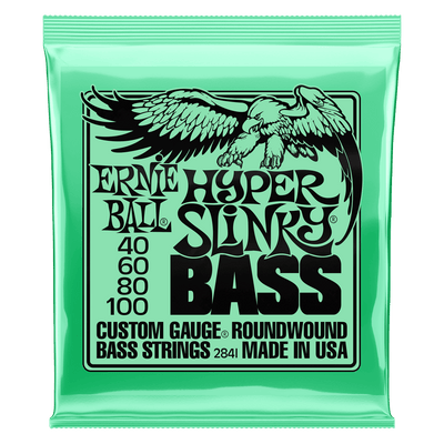 Ernie Ball Hyper Slinky Nickel Wound 40-100 Bass Guitar Strings, Long Scale - Fair Deal Music