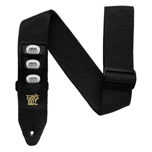 Ernie Ball Polypro Pickholder Guitar Strap/Bass Strap - Black - Fair Deal Music