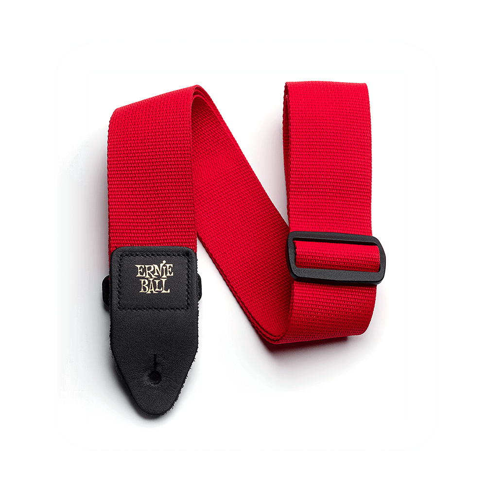 Ernie Ball Polypro Guitar Strap Red - Fair Deal Music