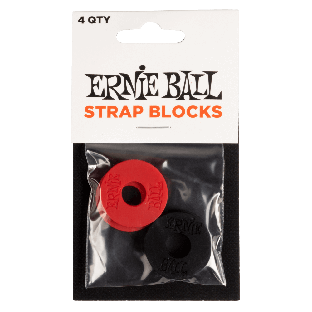 Ernie Ball Strap Blocks Red And Black 4 Pack - Fair Deal Music