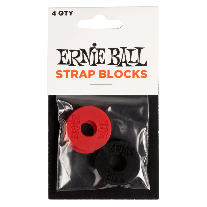 Ernie Ball Strap Blocks Red And Black 4 Pack - Fair Deal Music