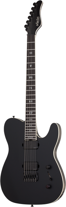 Schecter PT SLS Elite Evil Twin, Satin Black - Fair Deal Music