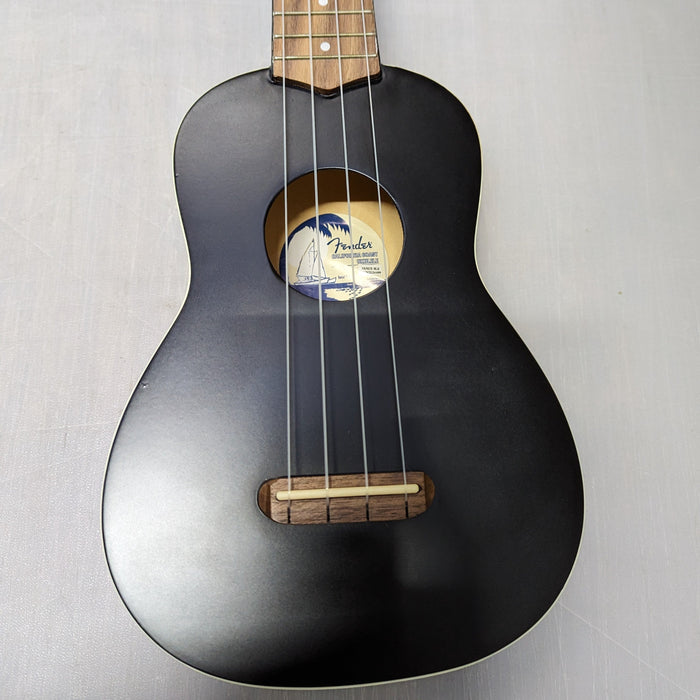Fender Venice Soprano Ukulele Black, Ex Display - Fair Deal Music