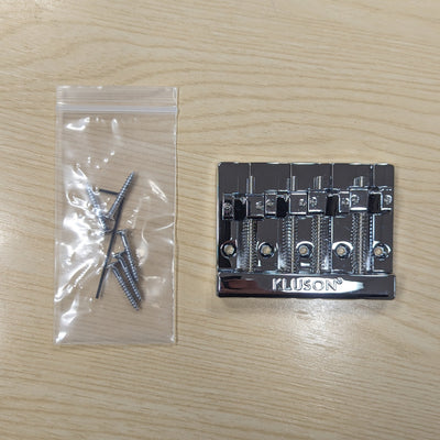 Kluson High Mass 4-String Bass Bridge Zinc, Chrome, (Used) - Fair Deal Music