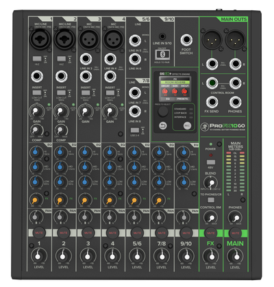 Mackie ProFX10 Go Battery Powered Analog Mixer - Fair Deal Music