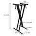 Double-braced Keyboard X Stand with Adjustment Lever - Fair Deal Music