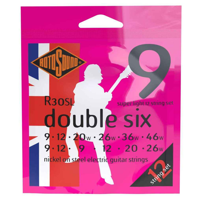 Rotosound R30SL Double Six 12 String (9-46) Nickel Electric Guitar Strings - Fair Deal Music