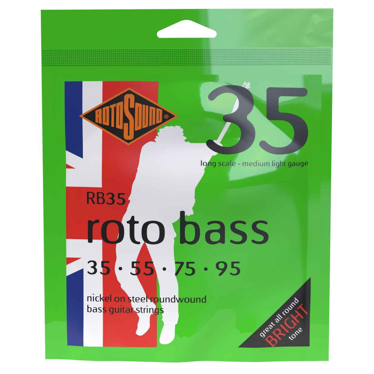 35 String Base Rotosound RB35 Nickel Bass Guitar Strings, 35-95 — Fair Deal Music