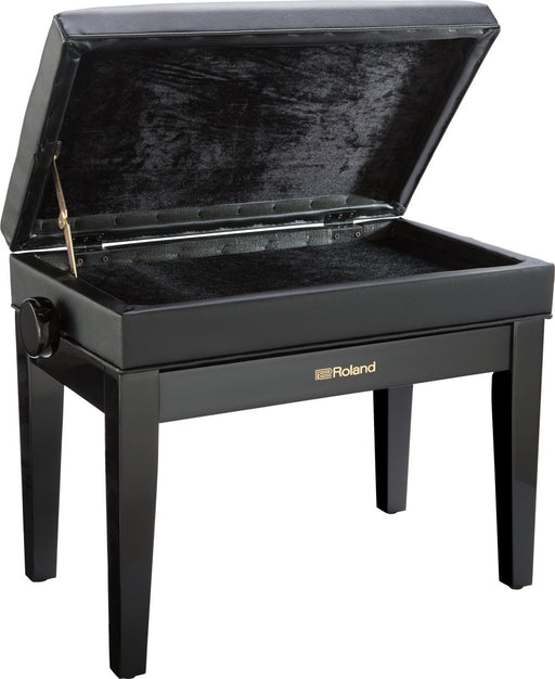 Roland RPB-400PE Adjustable Piano Bench with Storage in Polished Ebony - Fair Deal Music