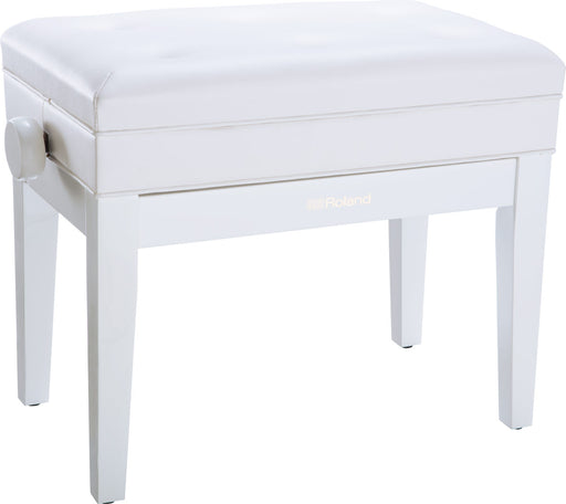 Roland RPB-400PW Adjustable Piano Bench with Storage in Polished White - Fair Deal Music
