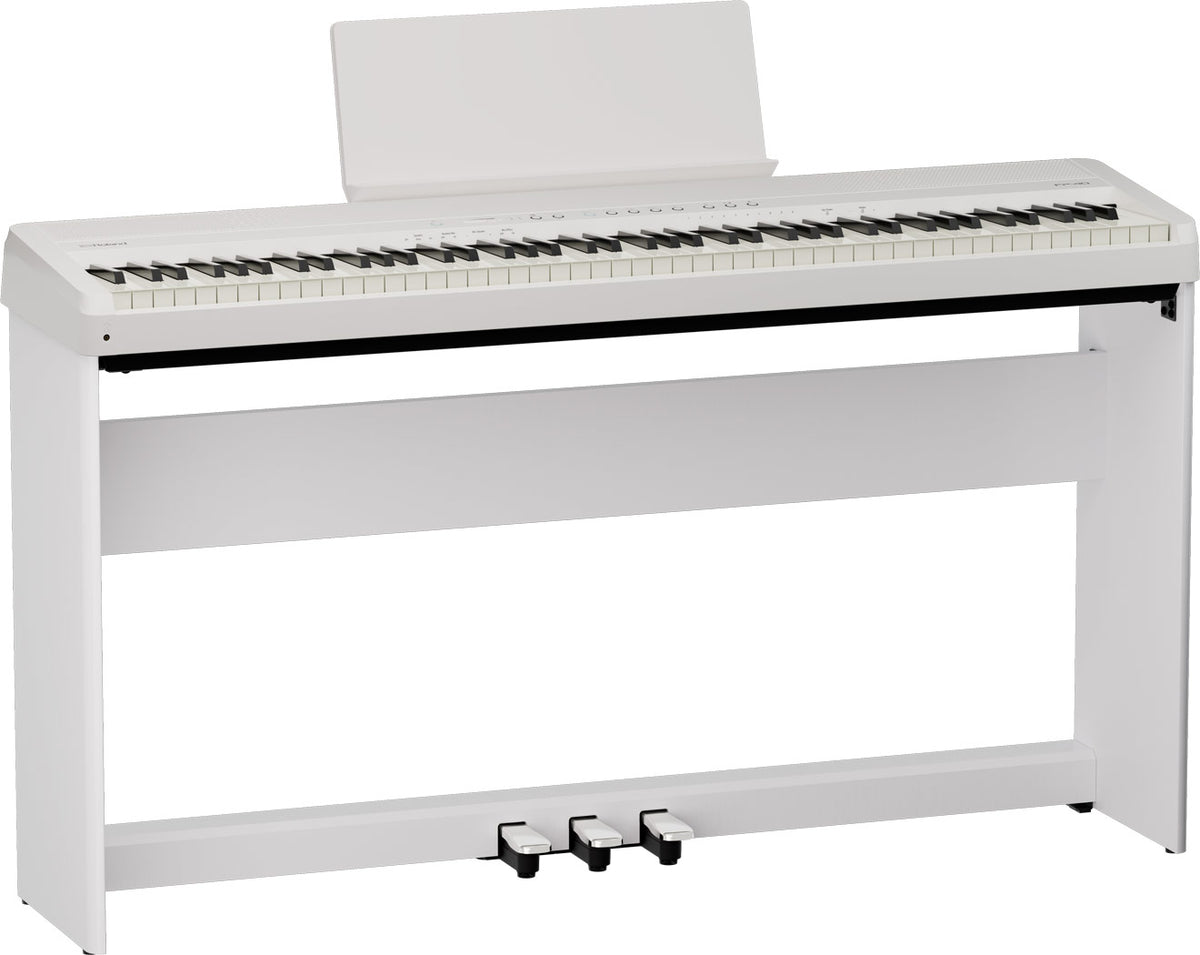 Roland FP-40 Portable Digital Piano Home Bundle - White