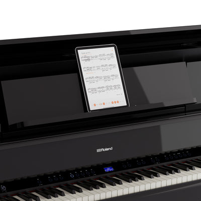 Roland LX-9-PE Digital Upright Piano Polished Ebony (Showroom Model) - Fair Deal Music
